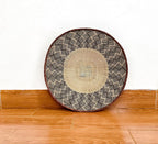 Handwoven Binga Basket, 24'' African Wall Decor, Boho Rustic Decor