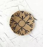 Large African Basket - Wall Basket decor - brown/ Black, boho home accents