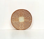 Brown African Wall Basket: 21" Handwoven Binga Boho Decor