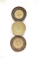 Handwoven Binga Basket Set: African Wall Baskets, Boho Home Decor