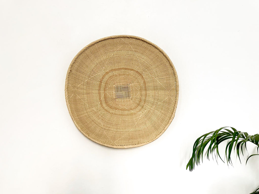 Natural Wall Basket Size 22 Inch , Neutral wall decor