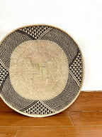 Handwoven Binga Basket Wall Art – 26 Inch Rustic African Home Decor
