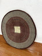 Large Binga Basket: 24'' Brown Woven Wall Hanging Decor