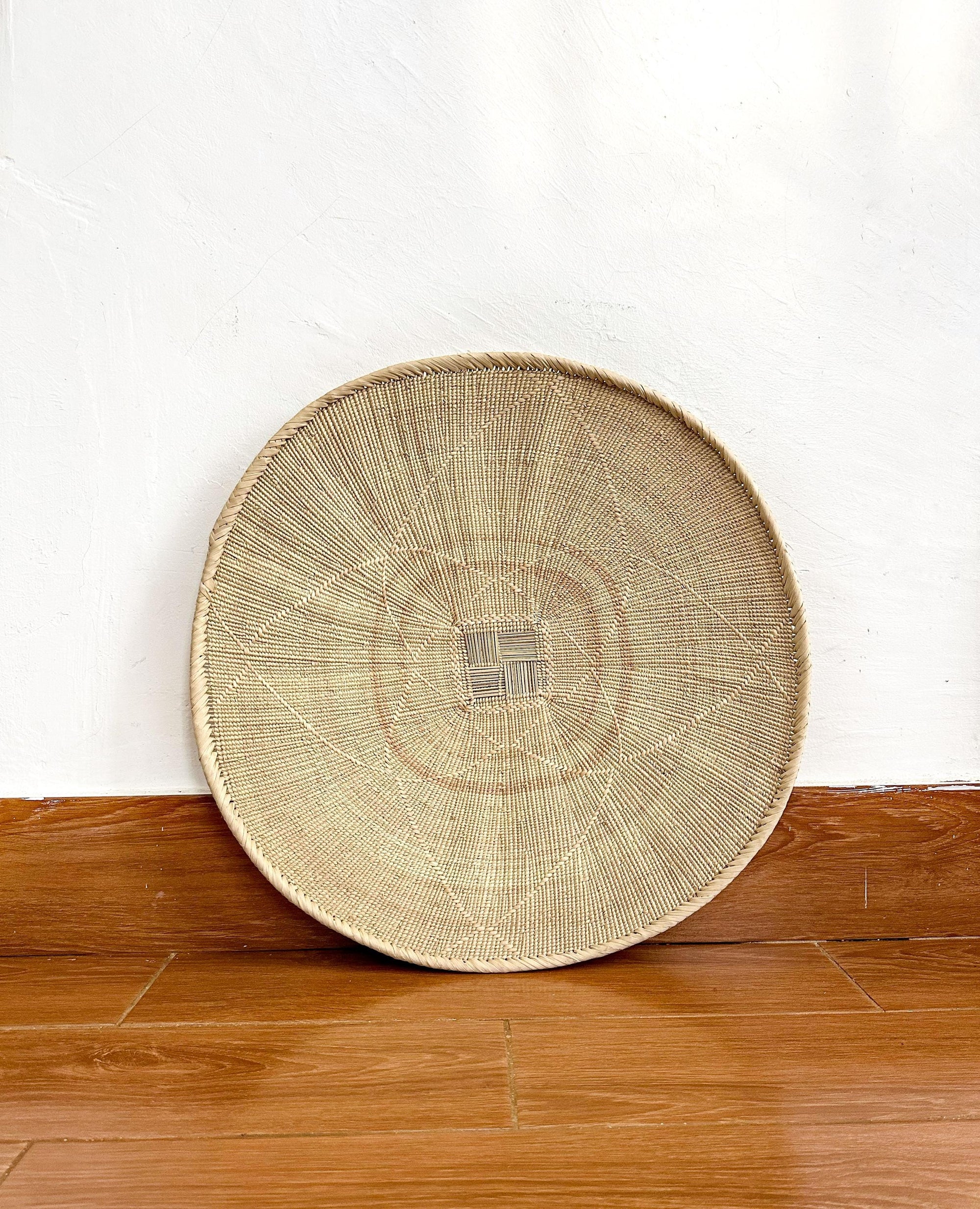 Natural Wall Basket Size 22 Inch , Neutral wall decor