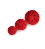 Red Wall Basket Set of 3: Boho Wall Decor