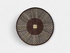 Large Wall Basket - earthy tones: 24'' Brown Woven Wall Art