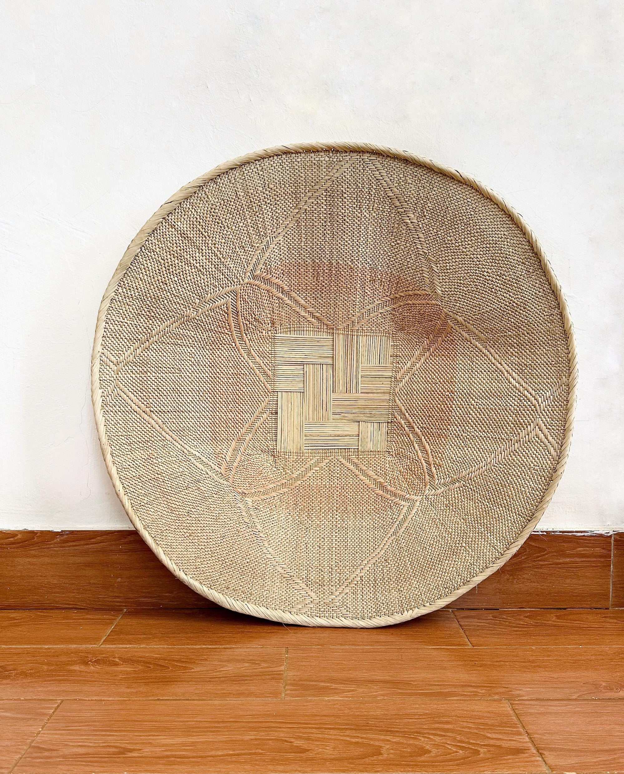 Large Natural Wall Basket - 32 inch Binga Basket, Boho Home Decor