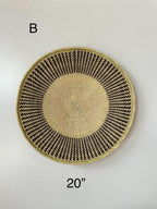Handwoven African Basket Wall Decor: 20'' Boho Binga Basket