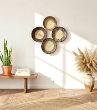 Binga Basket Wall Hanging Set of 4, African wall basket for wall decor