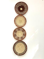 Woven Wall Basket Set of 4, Rustic Boho Decor