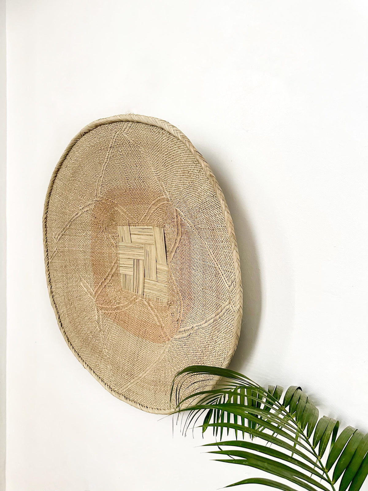 Large Natural Wall Basket - 32 inch Binga Basket, Boho Home Decor