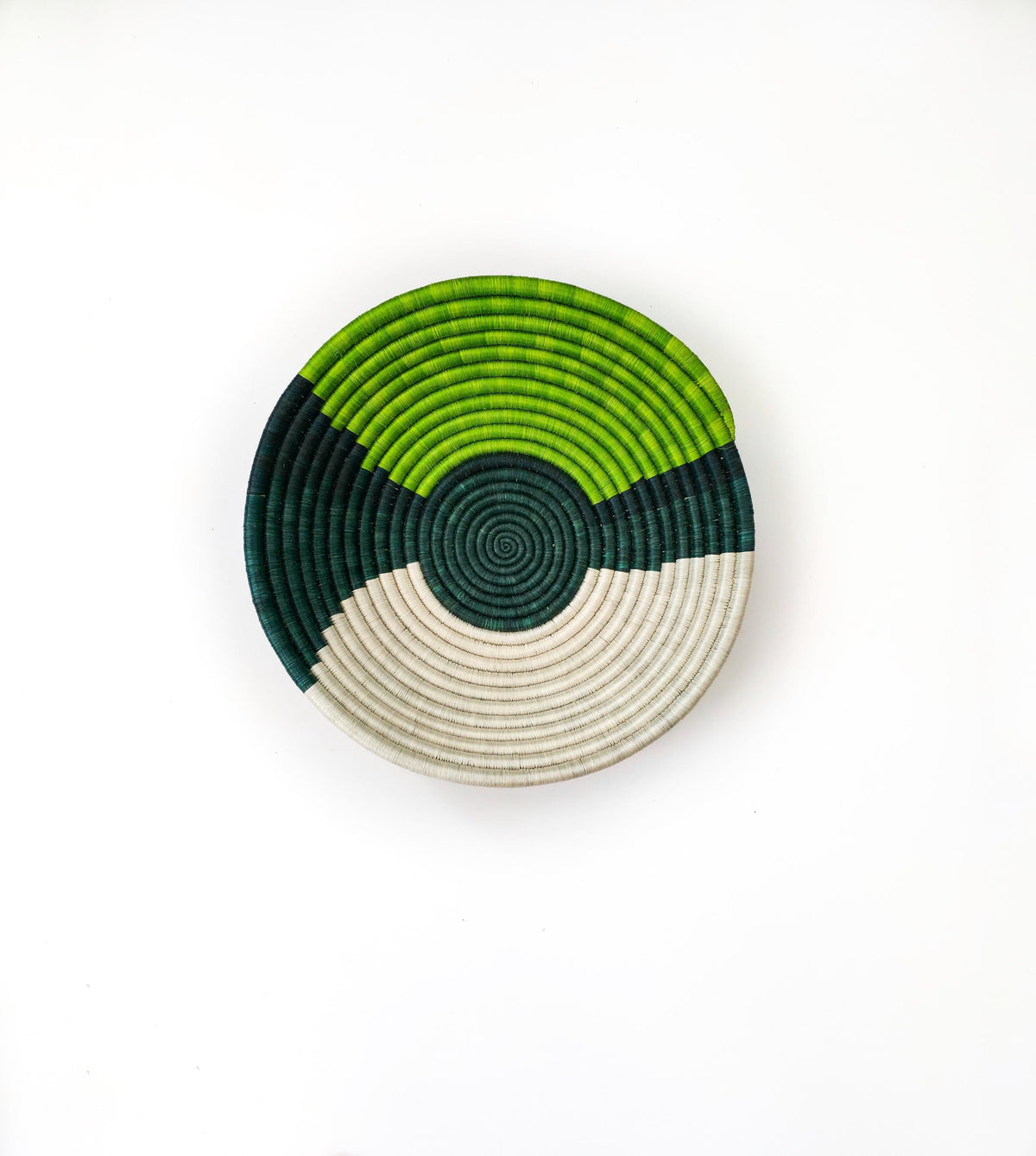 Green Wall Basket- Large 14 inch, Colorful Home Decor