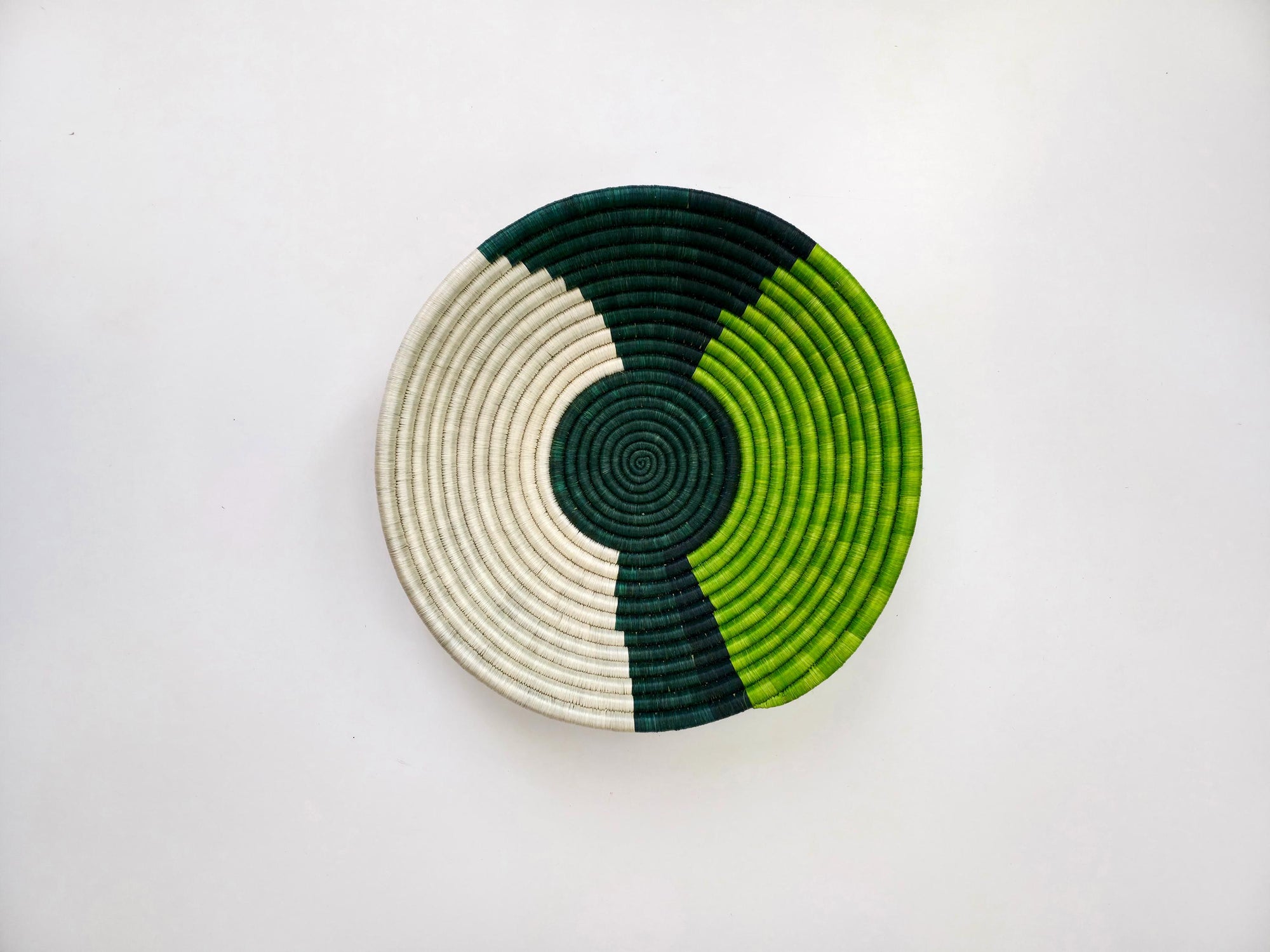 Green Wall Basket- Large 14 inch, Colorful Home Decor