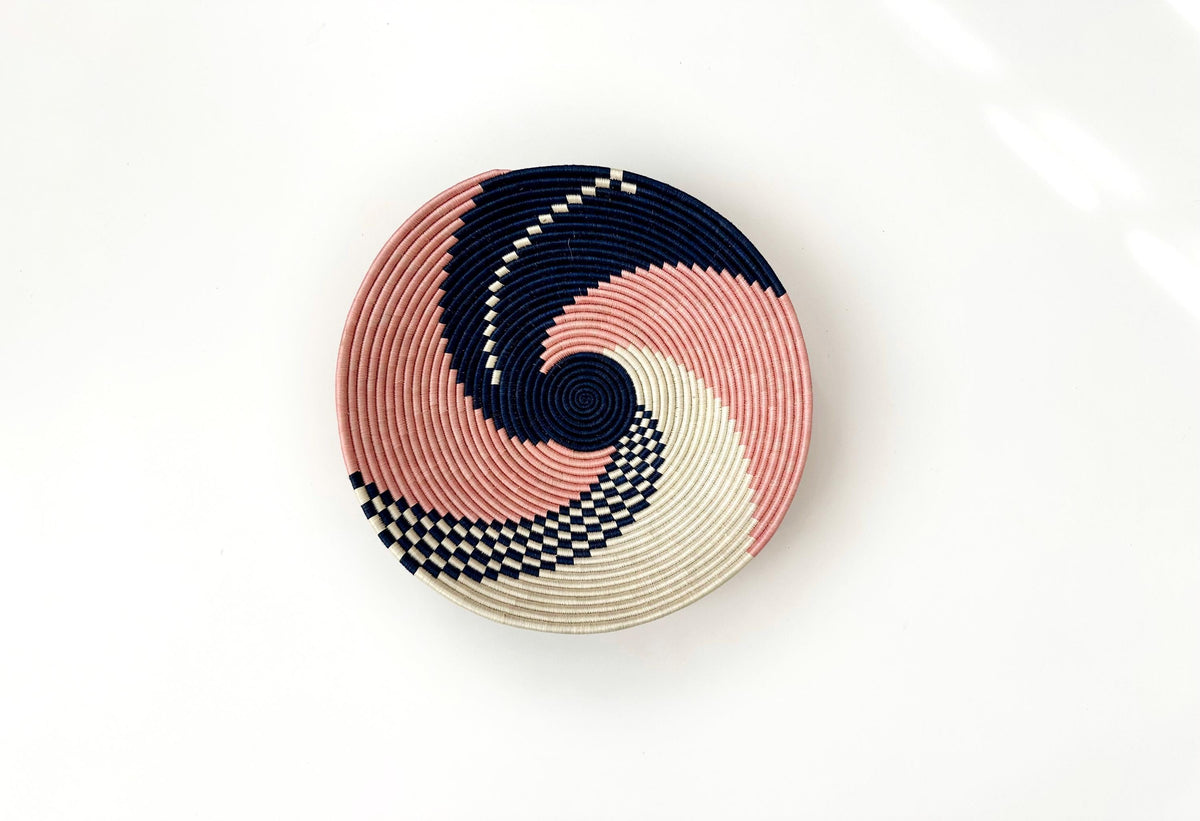 Large 16 inch Colorful Wall Basket - Boho Wall Decor