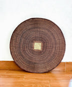 Extra Large Wall Basket Decor - 32 Inch African Basket, Rust tones, Natural Fibers